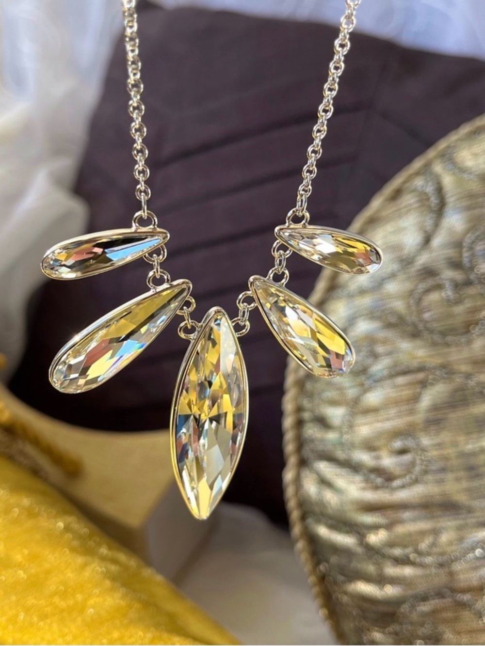 Swarovski TSC Navette Necklace BNIB $139 RT value - Picture 10 of 14
